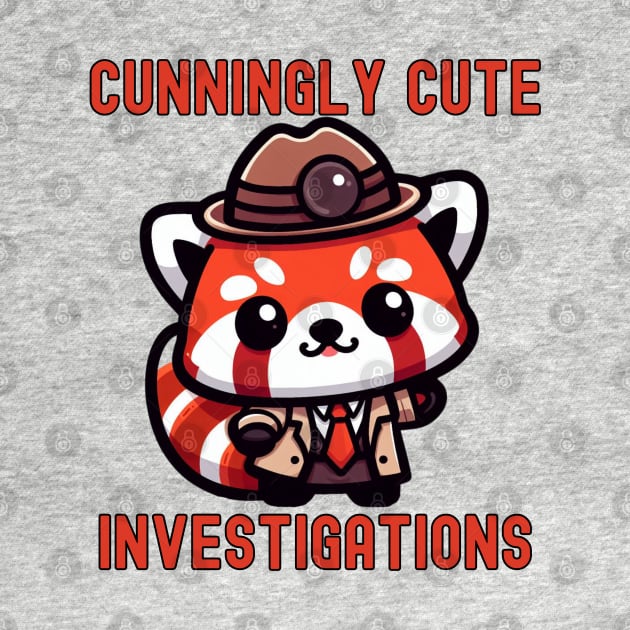 Red panda  detective investigator by Japanese Fever